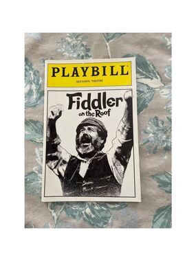 Playbill Fiddler On The Roof Broadway NYC